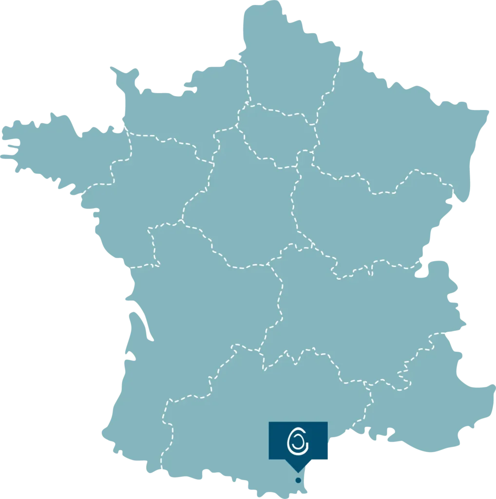 Carte de France - localisation des séjours Graine de Jeûne en Pyrénées-Orientales