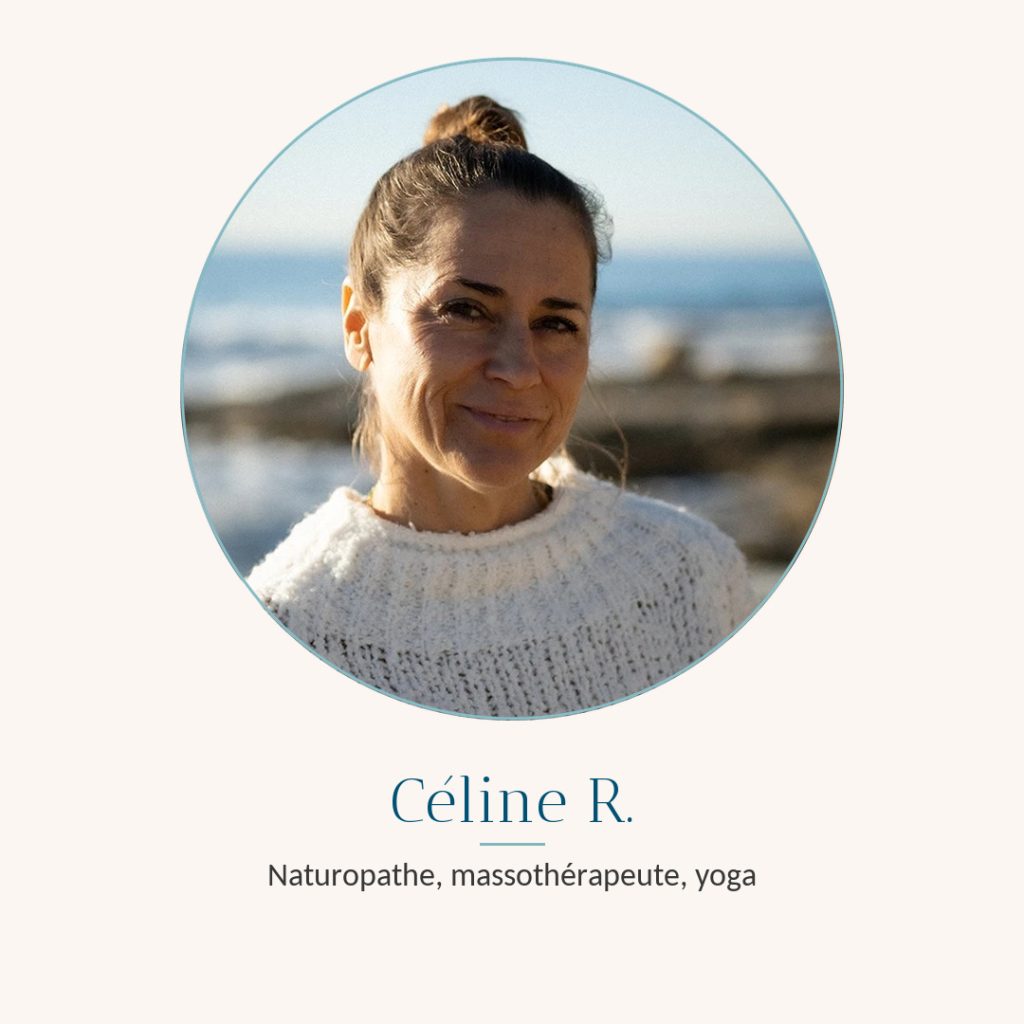 Céline Roch, naturopathe, massothérapeute et professeure de yoga, sur le littoral des Pyrénées-Orientales